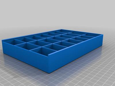 box for storing sewing thread bobbins