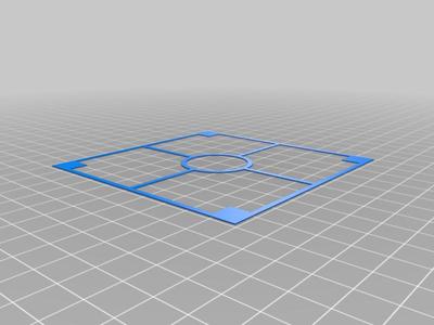 First layer test for small printers (100x100)