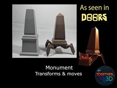 Monument from Doors (Roblox) - Moves & transforms