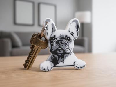 French bulldog keychain