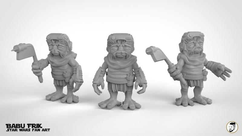 Star Wars Fan Art - Babu Frik 1/4 Scale