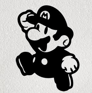 SUPER MARIO WALL ART 2D DECORATION