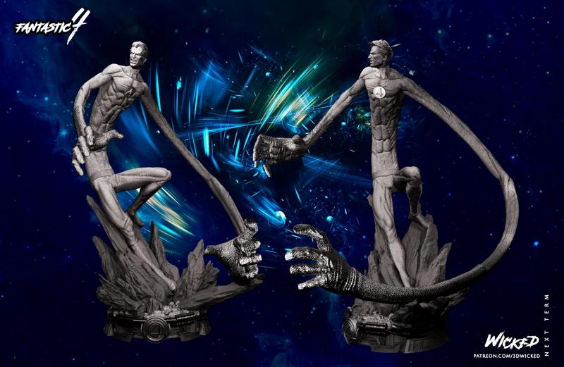 Wicked Marvel Reed Richards Sculpture: Tested and ready for 3d printing