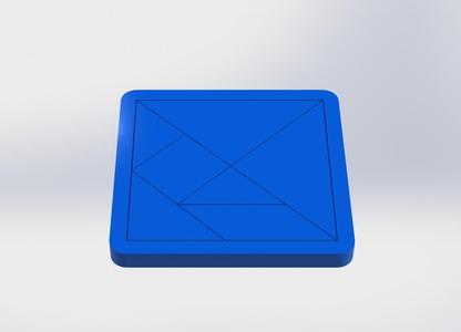 tangram montessori puzzle blocks / printable stl file for 3d printers, educational game stl file , baby toy, 10 pieces, montessori toy