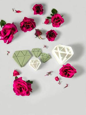 diamond stl file download polymer clay cutter for jewelry cookie cutter