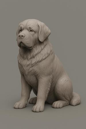 Saint Bernard DOG STL FILE for Printer 3D