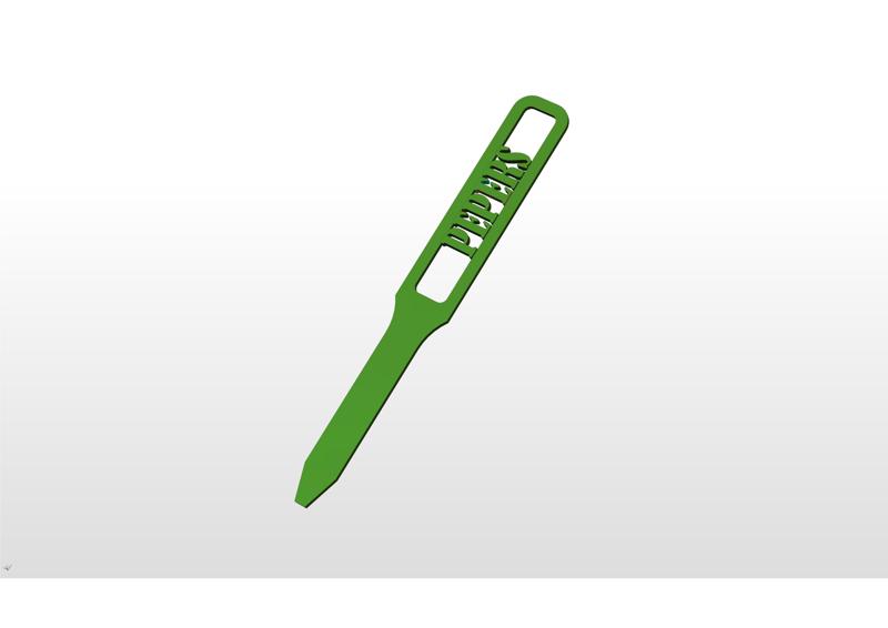Pepers garden stakes, garden markers 3d print file - stl files. Crop marker, vegetable stakes 3d stl cnc model. Garden label-3d model cnc
