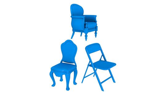 Chair   stl file / chair printer