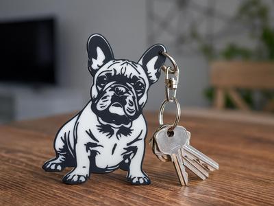 French Bulldog Keychain
