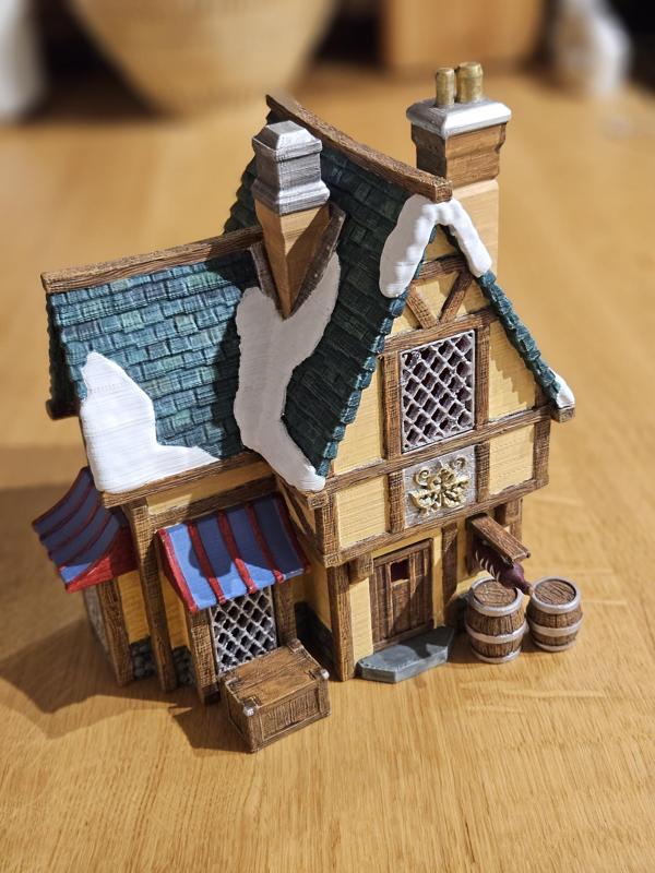 Wine Store Christmas Village