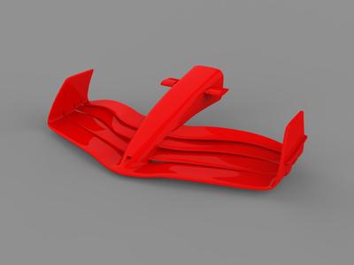 FERRARI F1-75 NOSE CONE AND FRONT WING
