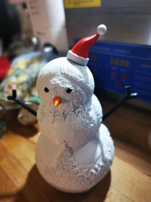 snowman lithophane christmas