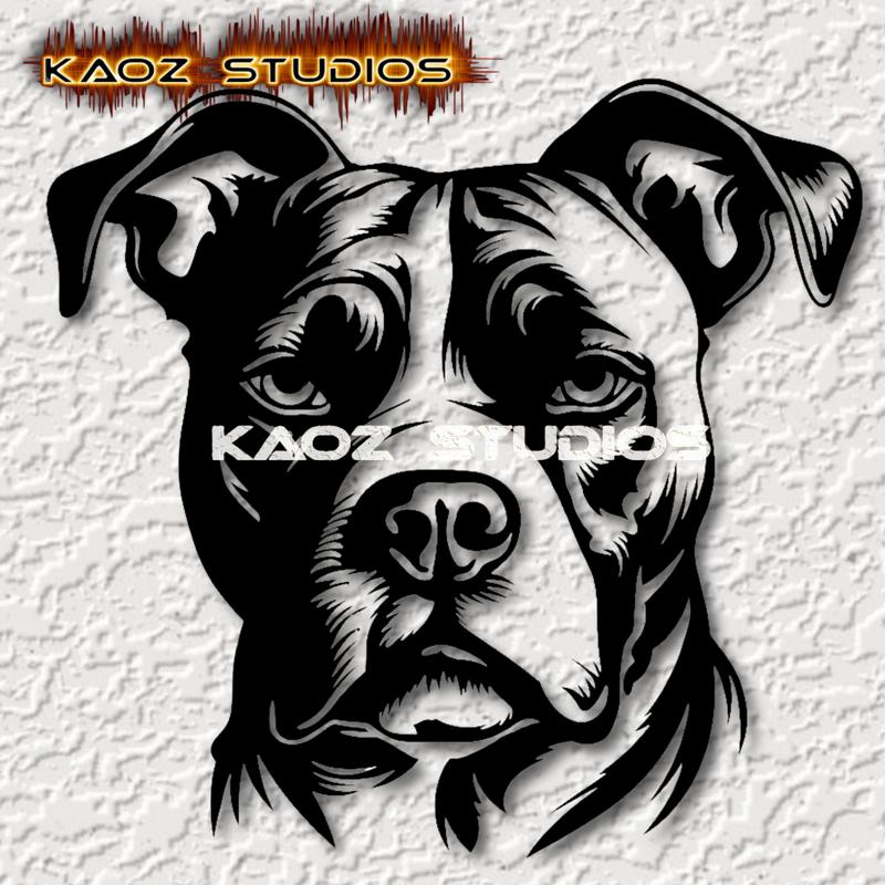 realistic Pitbull dog wall art pit bull dog wall decor 2d art animal