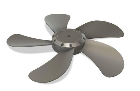 Dismountable impeller of a household fan 42 cm (420 mm)