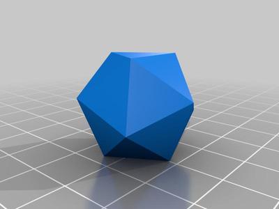 Blank Polyhedral RPG Die, d20