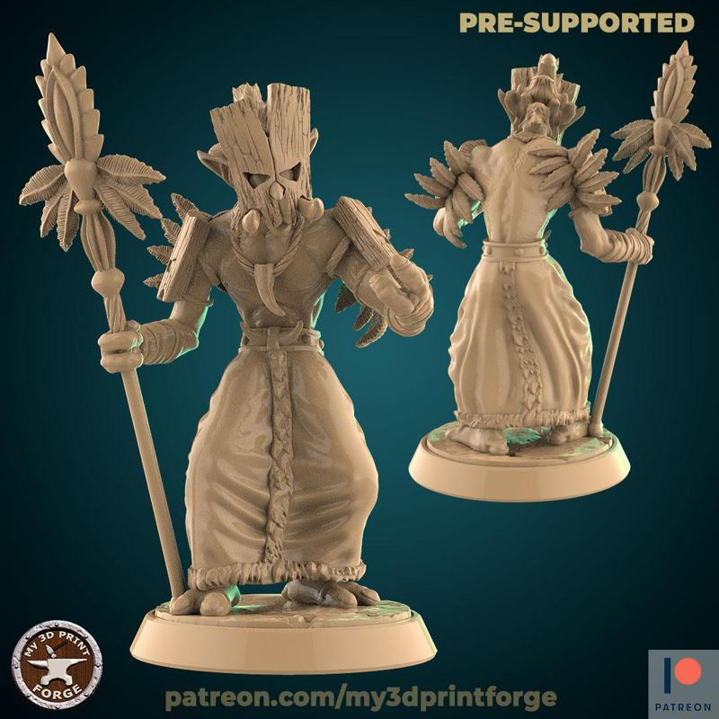 Voodoo Troll with staff STL