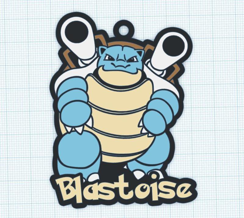 Blastoise keychain Pokemon 0009