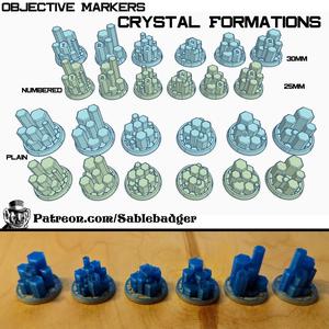 Objective Markers - Crystal Formations