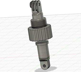 Gopro (Garmin Virb) extension - adjustable angle