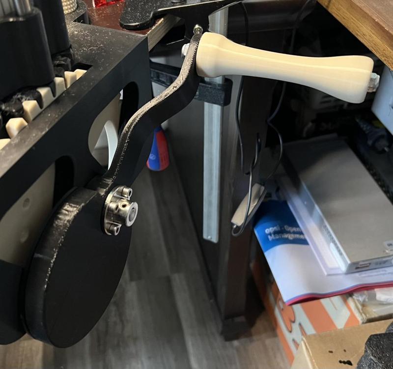 CSM larger crank arm with counterweight