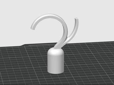 Y-shaped clothes rod head 【fits 18mm rod diameter】