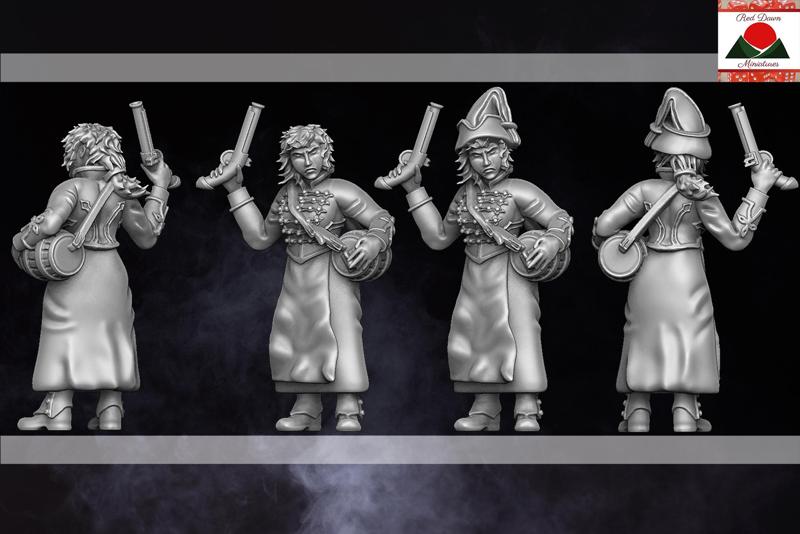 28mm Napoleonic French Vivandière Print Supported