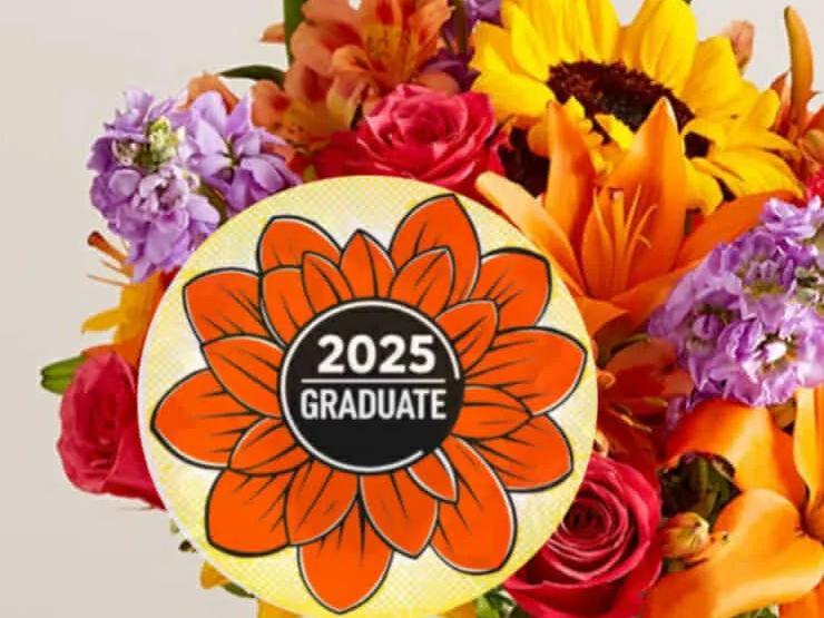 Graduation flower centerpiece or keychain