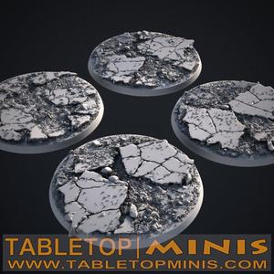 Cracked Earth 80mm Bases