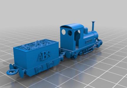 Tank engine "Rosemary" plus tender for "minimum gauge" railway.