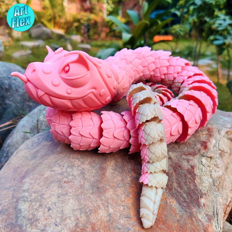 Articulated Toon Viper Snake