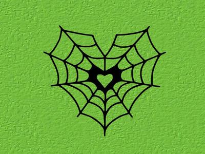 heart spider web mural wall decoration hallween wall decoration wall mural painting