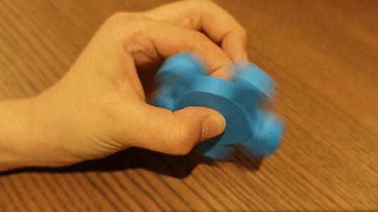One-Piece Fidget Spinner no assembly required