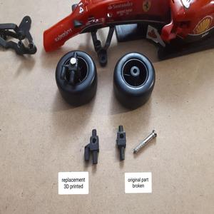 Ferrari F14T RC Formula One 1:24 - wheel suspension replacement