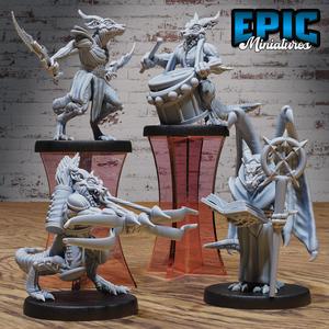Kobold Tribe Set ‧ DnD Miniature ‧ Tabletop Miniatures ‧ Gaming Monster ‧ 3D Model ‧ RPG ‧ DnDminis ‧ STL FILE