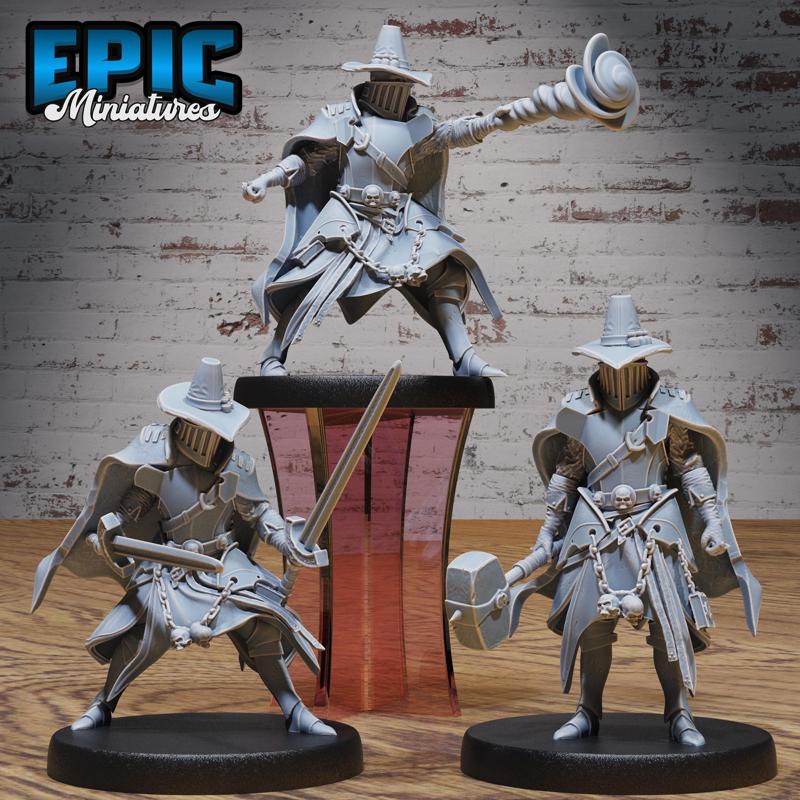 Shadow Hunter Set ‧ DnD Miniature ‧ Tabletop Miniatures ‧ Gaming Monster ‧ 3D Model ‧ RPG ‧ DnDminis ‧ STL FILE