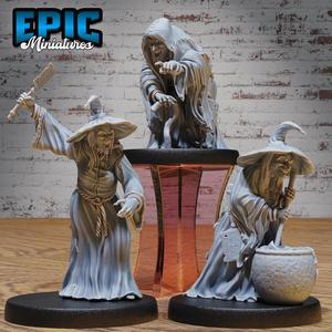 Green Hag Set ‧ DnD Miniature ‧ Tabletop Miniatures ‧ Gaming Monster ‧ 3D Model ‧ RPG ‧ DnDminis ‧ STL FILE