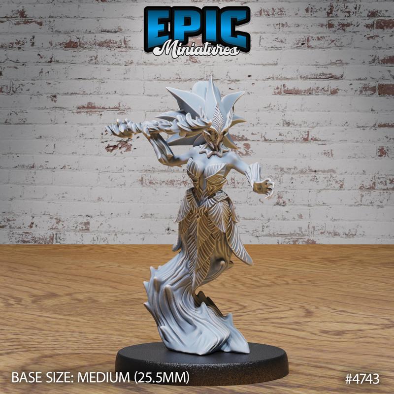 Rose Spirit Spear ‧ DnD Miniature ‧ Tabletop Miniatures ‧ Gaming Monster ‧ 3D Model ‧ RPG ‧ DnDminis ‧ STL FILE