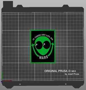 MARS Alien Plaque