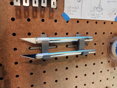 Pegboard X-acto Handle Rack