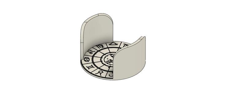 Zodiac sign coasters with holder