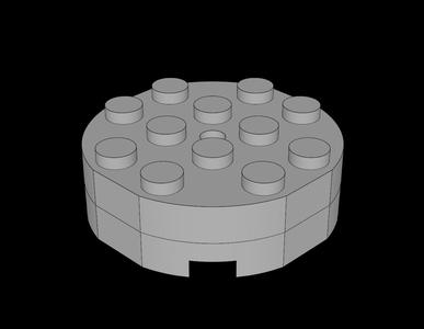 Lego Compatible (3404cc01.dat) Turntable  4 x  4 Dimpled