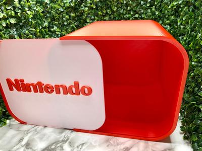 Large Nintendo Storage Box with Slider, Kids Gamer Bin