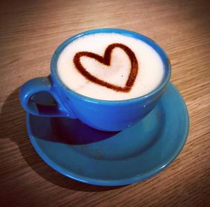 Coffee stencil -  heart 3