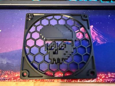 "Skelly" case fan grill