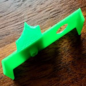 Filament guide for MK8 extruder modified