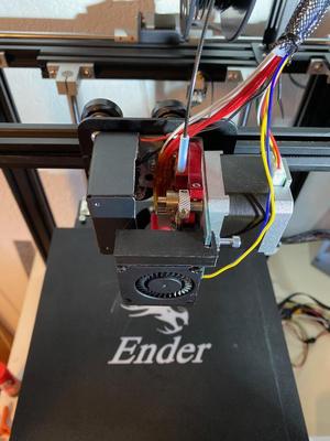 Ender 5 Bracket and fan holders for Flexion Extruder/ Hot End