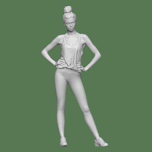 WOMAN POSE PEOPLE CHARACTER DIORAMA