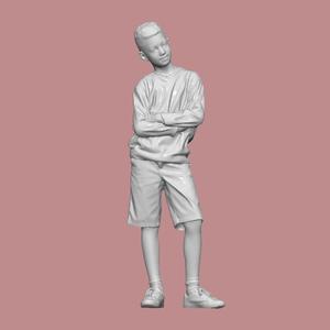 BOY STAND PEOPLE CHARACTER