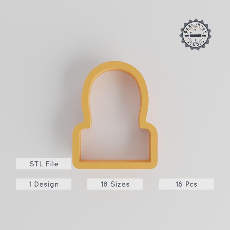 Goddess Cookie Cutter Set, 18 Pieces, Guanyin Shape, Perfect for Cookies, Fondant & Clay, Multiple Sizes 0.75"-5" PRODUCT_4518