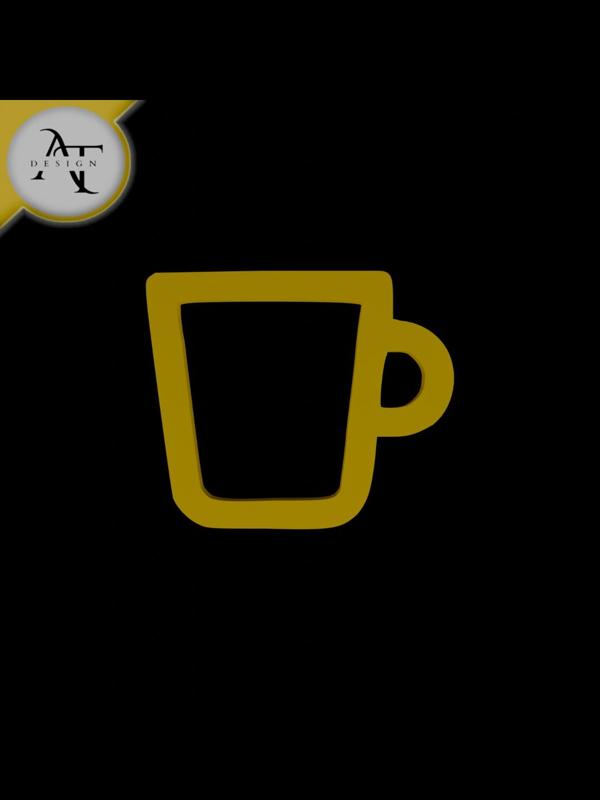 Simple Coffee Cup Symbol - 2D Art